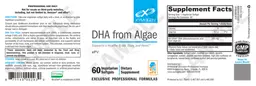 Label for DHA from Algae