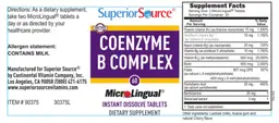 Label for Coenzyme B Complex