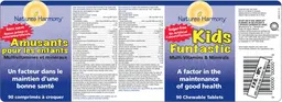Label for Kids Funtastic Multi-Vitamins & Minerals