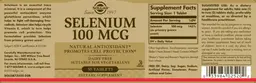 Label for Selenium 100 mcg