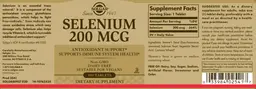 Label for Selenium 200 mcg