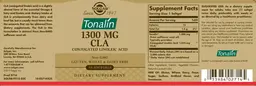 Label for Tonalin 1300 mg CLA