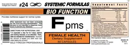 Label for Fpms Female Health
