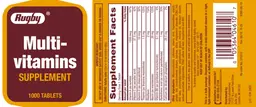 Label for Multi-Vitamins