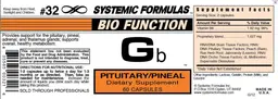 Label for Gb Pituitary/Pineal