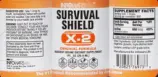 Label for Survival Shield X-2