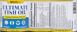 Label for Ultimate Fish Oil