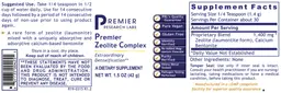 Label for Premier Zeolite Complex