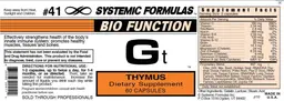 Label for Gt Thymus