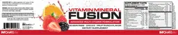 Label for Vitamin Mineral Fusion Fruit Punch Flavor