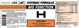 Label for H Heart