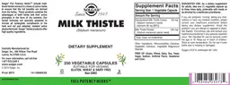 Label for Milk Thistle
