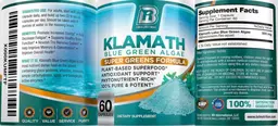 Label for Klamath Blue Green Algae