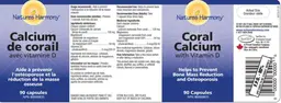 Label for Coral Calcium With Vitamin D