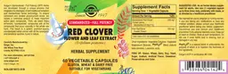 Label for Red Clover Flower And Leaf Extract