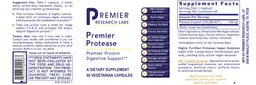 Label for Premier Protease