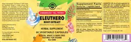 Label for Eleuthero Root Extract