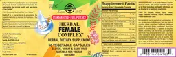 Label for Herbal Female Complex