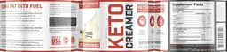 Label for Keto Creamer Vanilla Cream