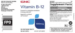 Vitamin B-12 500 mcg