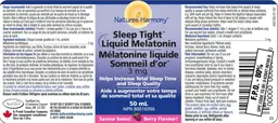 Sleep Tight Liquid Melatonin 3 mg Berry Flavour!
