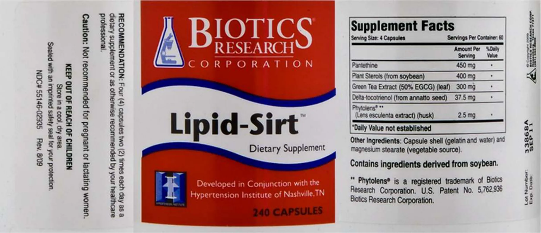 Label for Lipid-Sirt