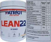 Label for Lean22 Whiskey Tango Mango
