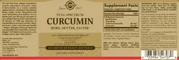 Label for Full Spectrum Curcumin