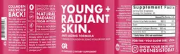 Label for Young + Radiant Skin.