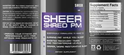 Label for Sheer Shred PM