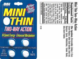 Label for Mini Thin Two-Way Action