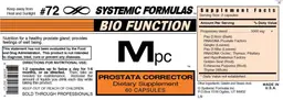 Label for Mpc Prostata Corrector