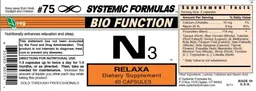 Label for N3 Relaxa