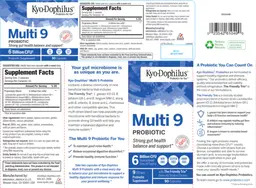 Label for Multi 9 Probiotic