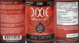 Label for CBD Hemp Oil Dew Drops Cinnamon Flavor