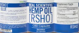 Label for RSHO CBD Capsules Decarbox