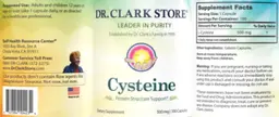 Label for Cysteine 500 mg