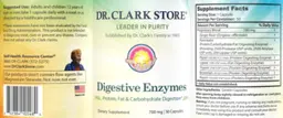 Label for Digestive Enzymes 700 mg