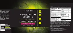 Label for Precision EAA Elevated Raspberry Iced Tea
