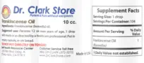 Label for Frankincense Oil