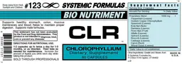 Label for CLR Chlorophllium
