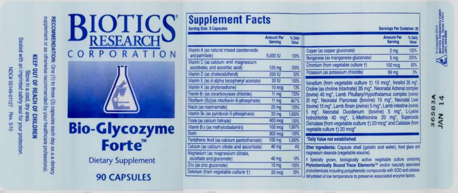 Label for Bio-Glycozyme Forte