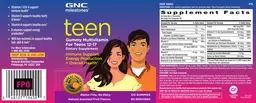 Label for Teen Gummy Multivitamin for Teens 12-17