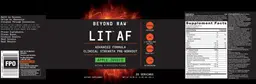 Label for LIT AF Apple Juice
