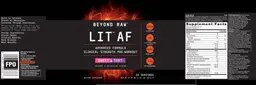 Label for LIT AF Sweet & Tart