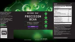 Label for Precision BCAA Grape
