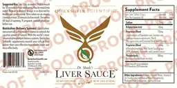 Label for Dr. Shade's Liver Sauce