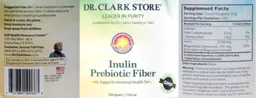 Label for Inulin Prebiotic Fiber