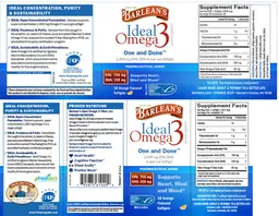 Label for Ideal Omega 3 Orange Flavored