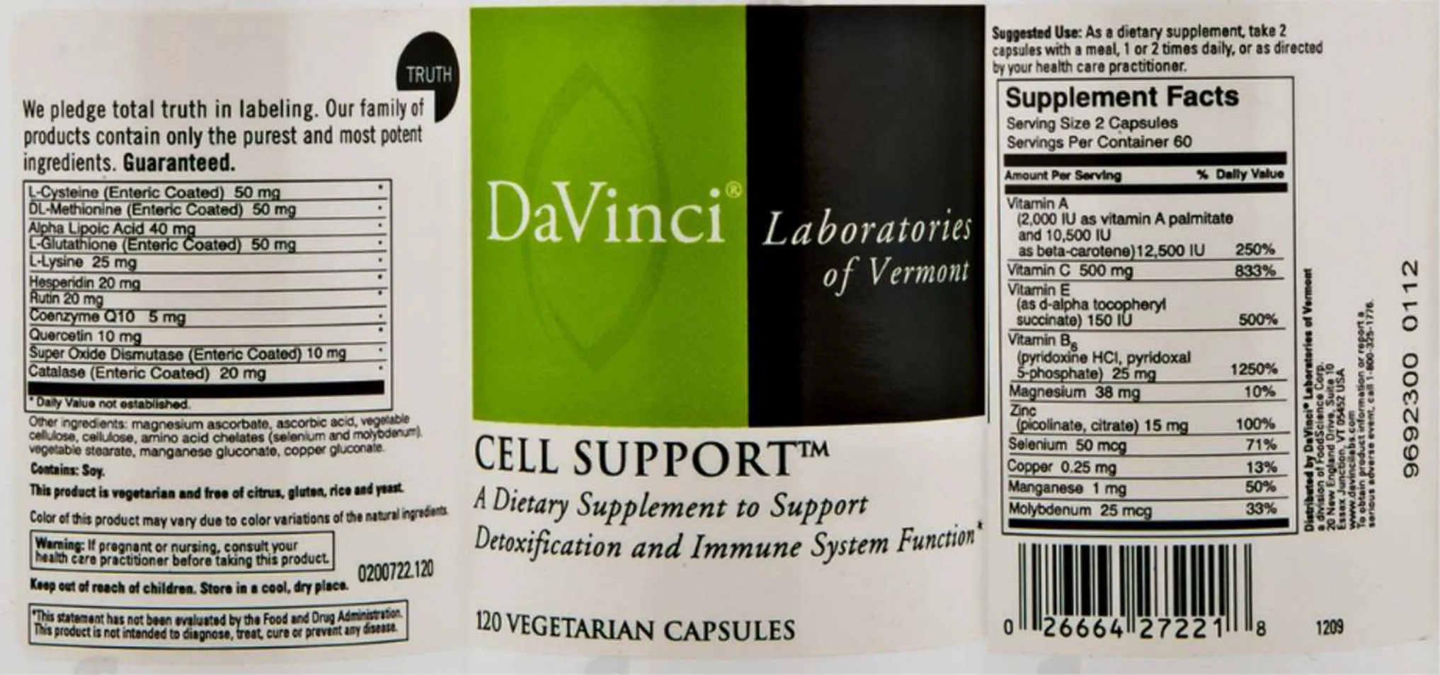 Label for Cell Support